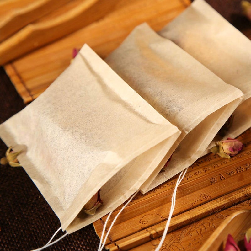 NEPAK 600 Pcs Disposable Tea Bags with Drawstring,Tea Filter Bags,Empty Tea Bags for Loose Leaf Tea(2.36 x 3.15 inch) - Image 5